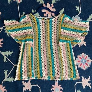 Anthropologie Crochet Blouse